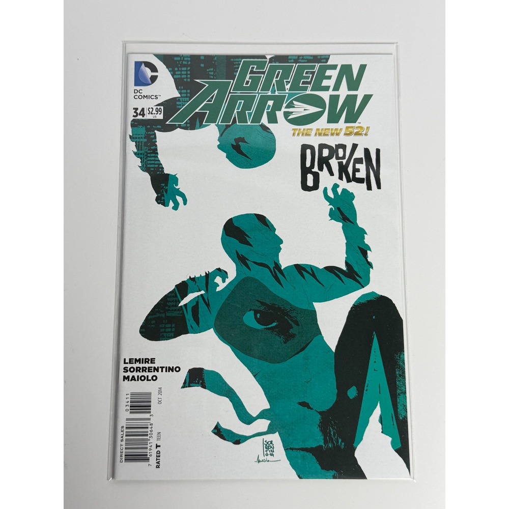 DC Comics Green Arrow 34 The New 52 Broken Lemire Sorrentino Oct 2014